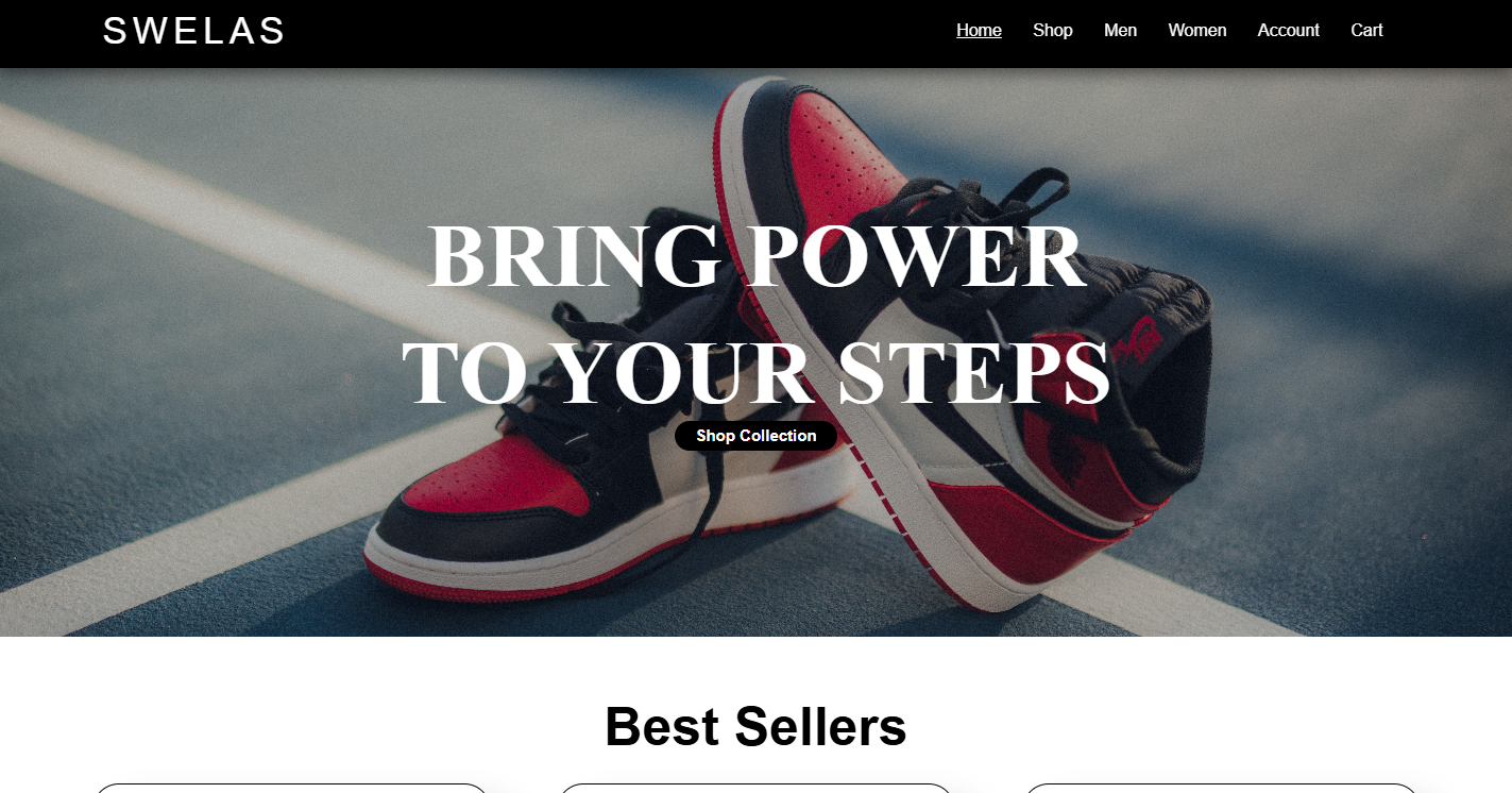SWELAS - Modern Sneakers E-commerce Platform